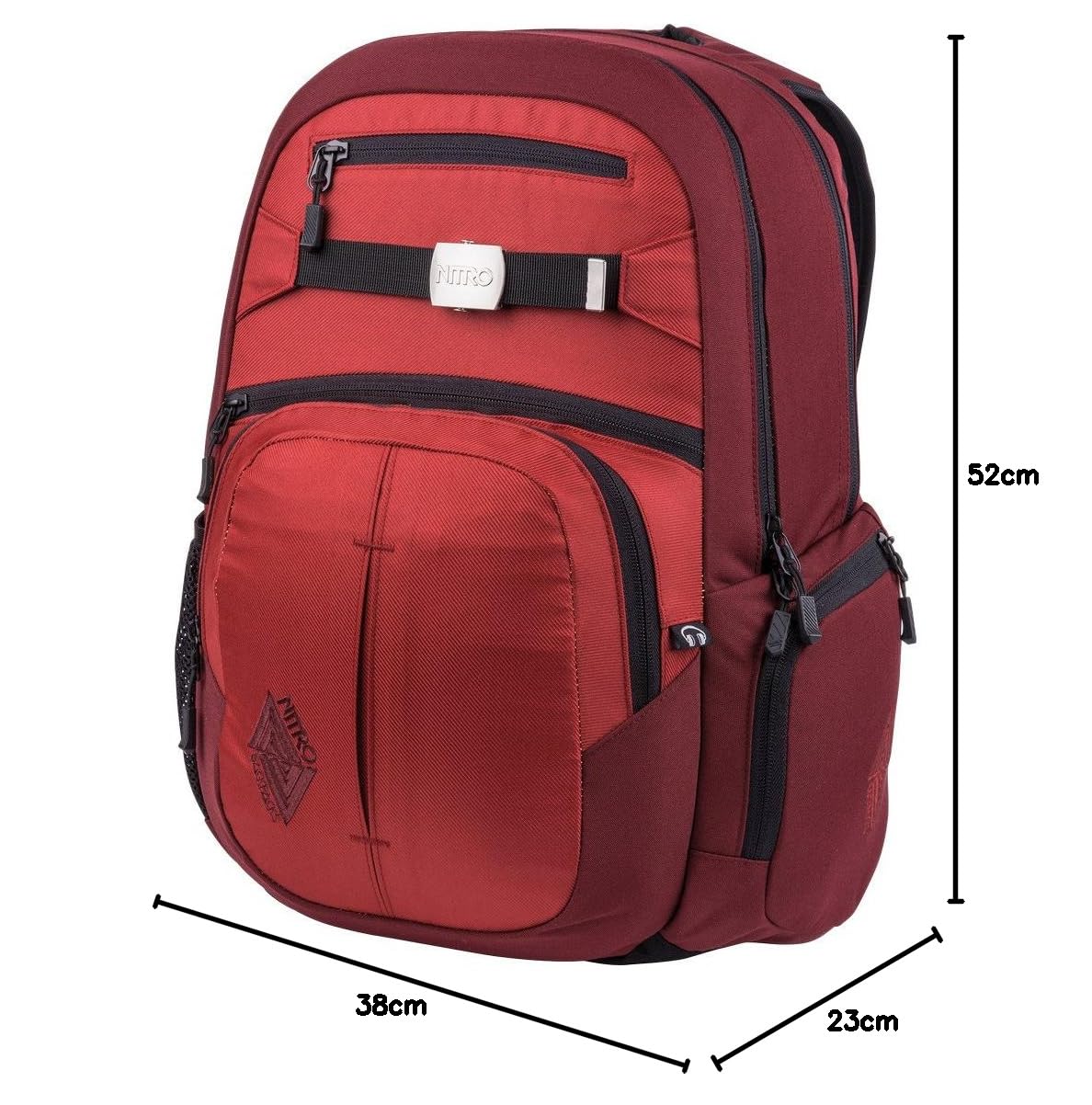 Nitro Snowboards Hero, Mochila tipo casual 37 litros, 52 cm, Chili