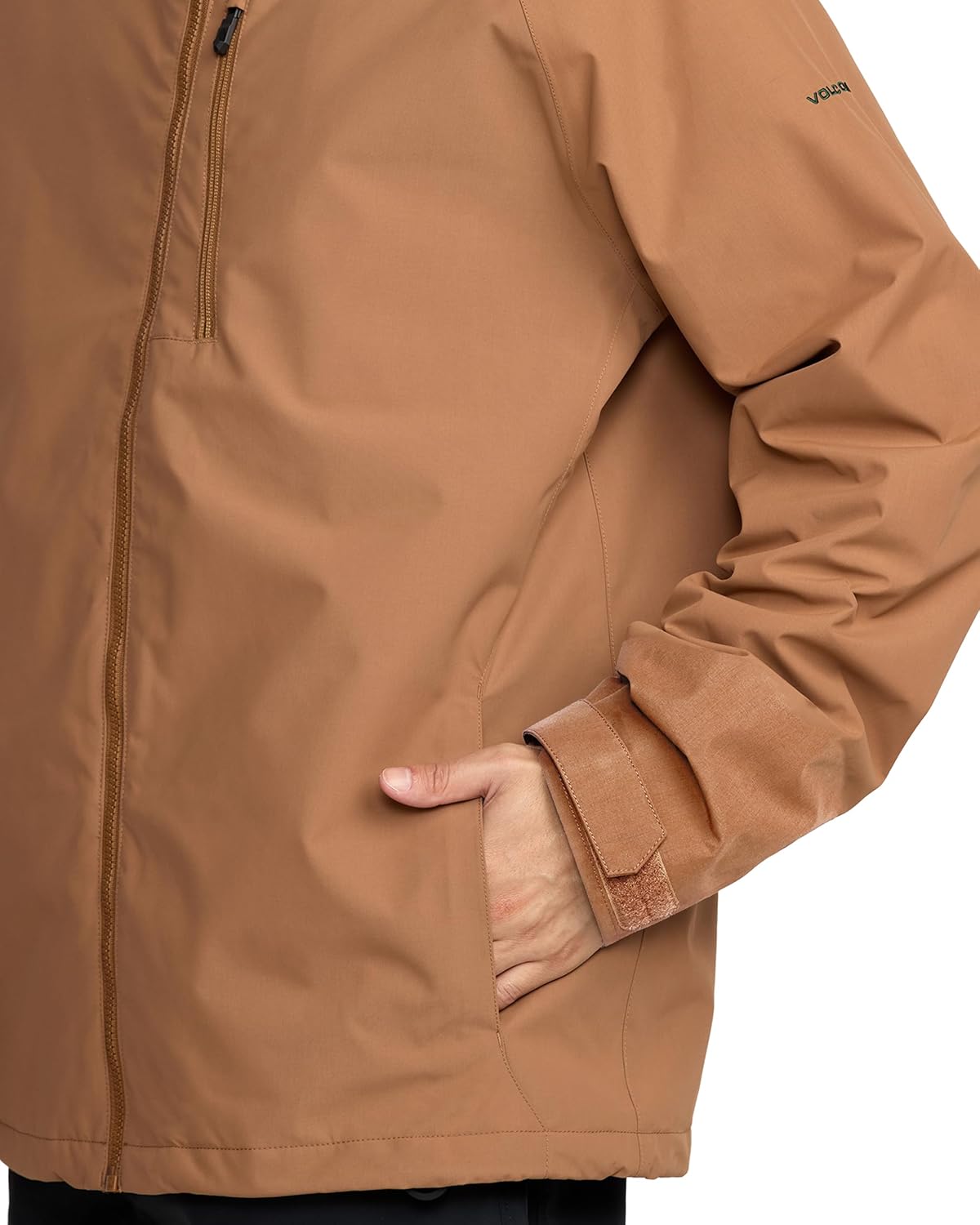 Volcom Men's 2836 Insulated Snowboard Jacket – 20K Waterproof, Recycled 2-Layer, Terra Brown, Medium