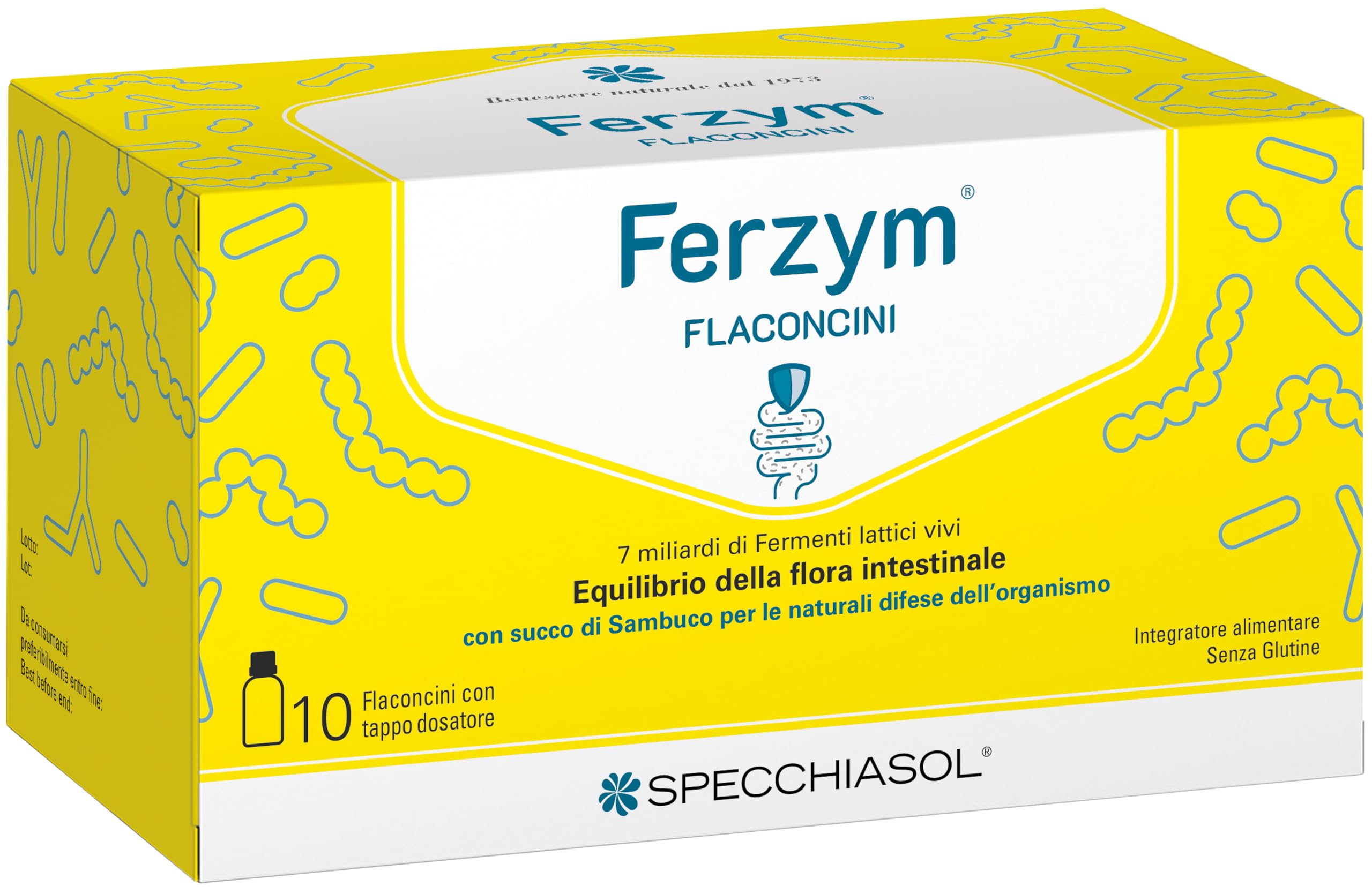 Specchiasol Disbioline Ferzym 10 Flaconcini Da 8 Ml