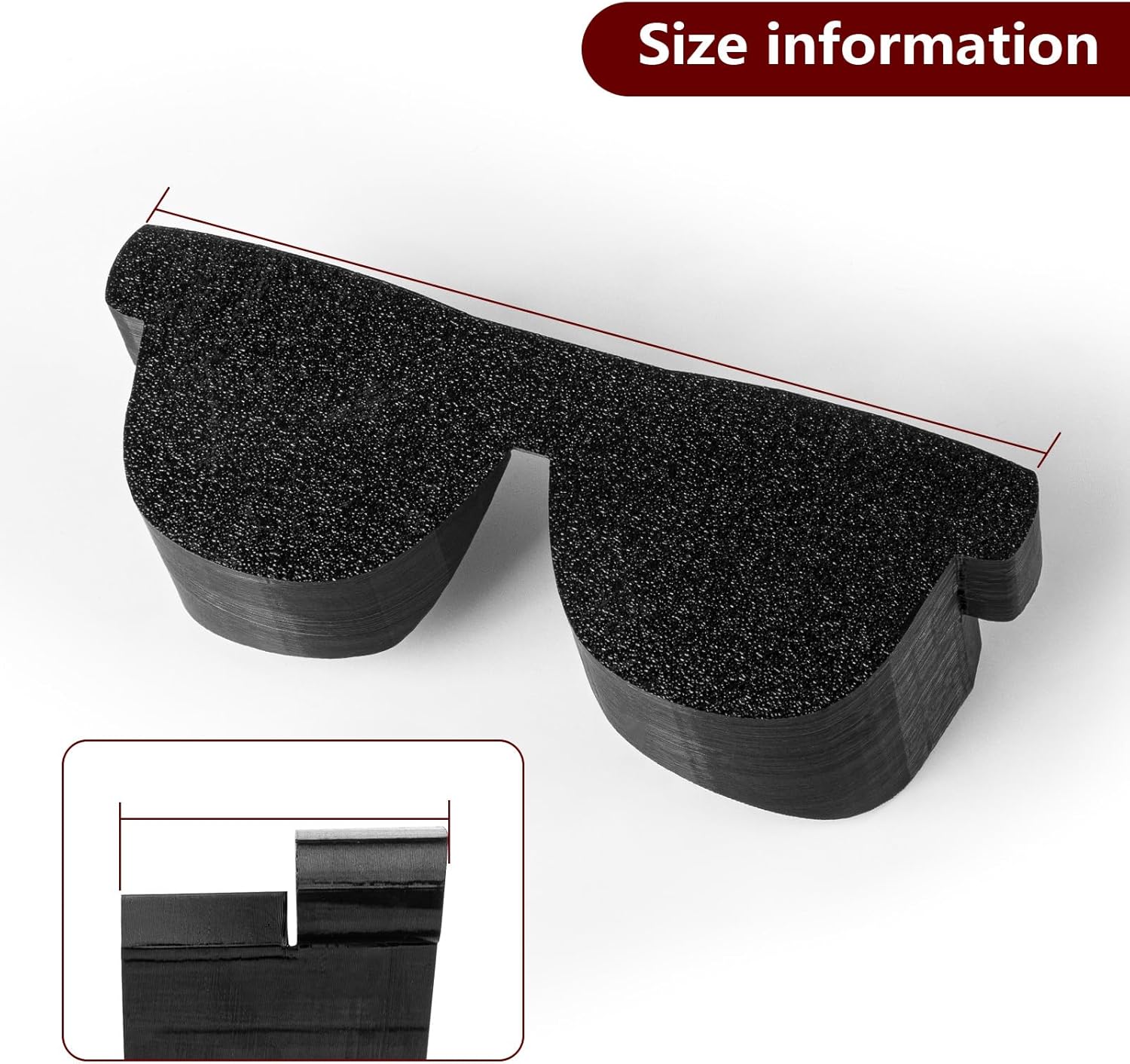 Light Blockers for VITURE Pro & for One XR Glasses Accessories, Anti Glare Cover Shields - Flexible TPU Material (Full Blockers)