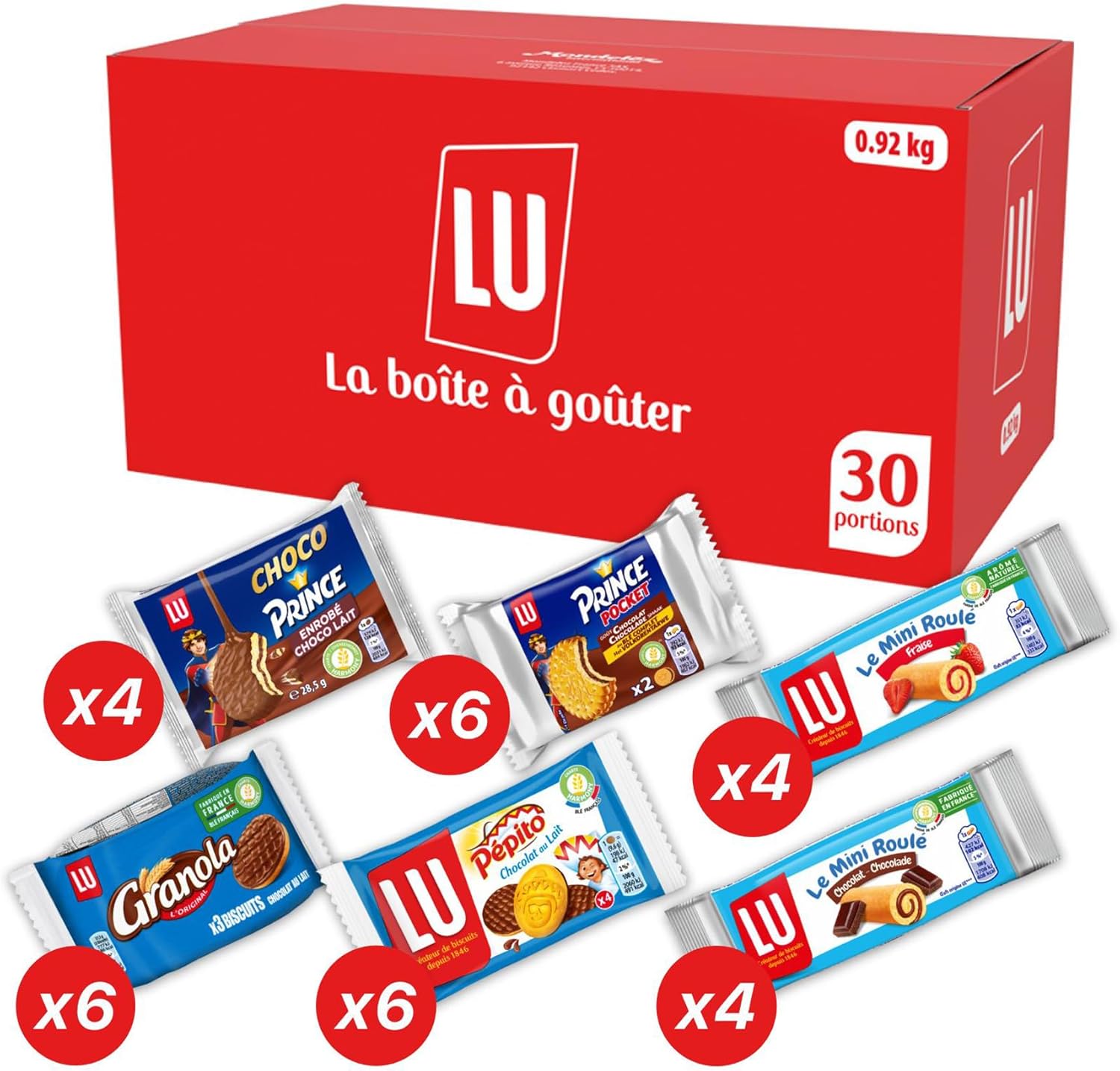 LU Boîte à Goûter: 30 Biscuits Chocolatés pour Enfants - Goûters Sains et Variés - Image détaillée