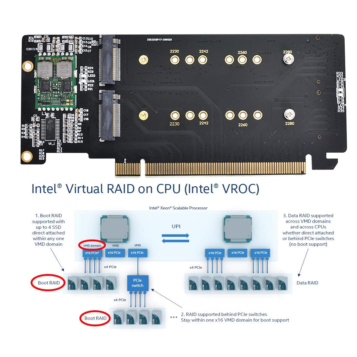 chenyang Adaptador M.2 a PCIe 3.0 X16, 4 puertos NVME/AHCI SSD a PCI Express adaptador de tarjeta de expansión con soporte de ranura de 12 cm