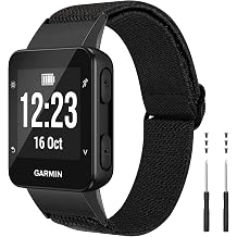 NotoCity for Garmin Forerunner 35 Band, Elastic Braided Solo Loop Replacement Watch Strap for Garmin Forerunner 35