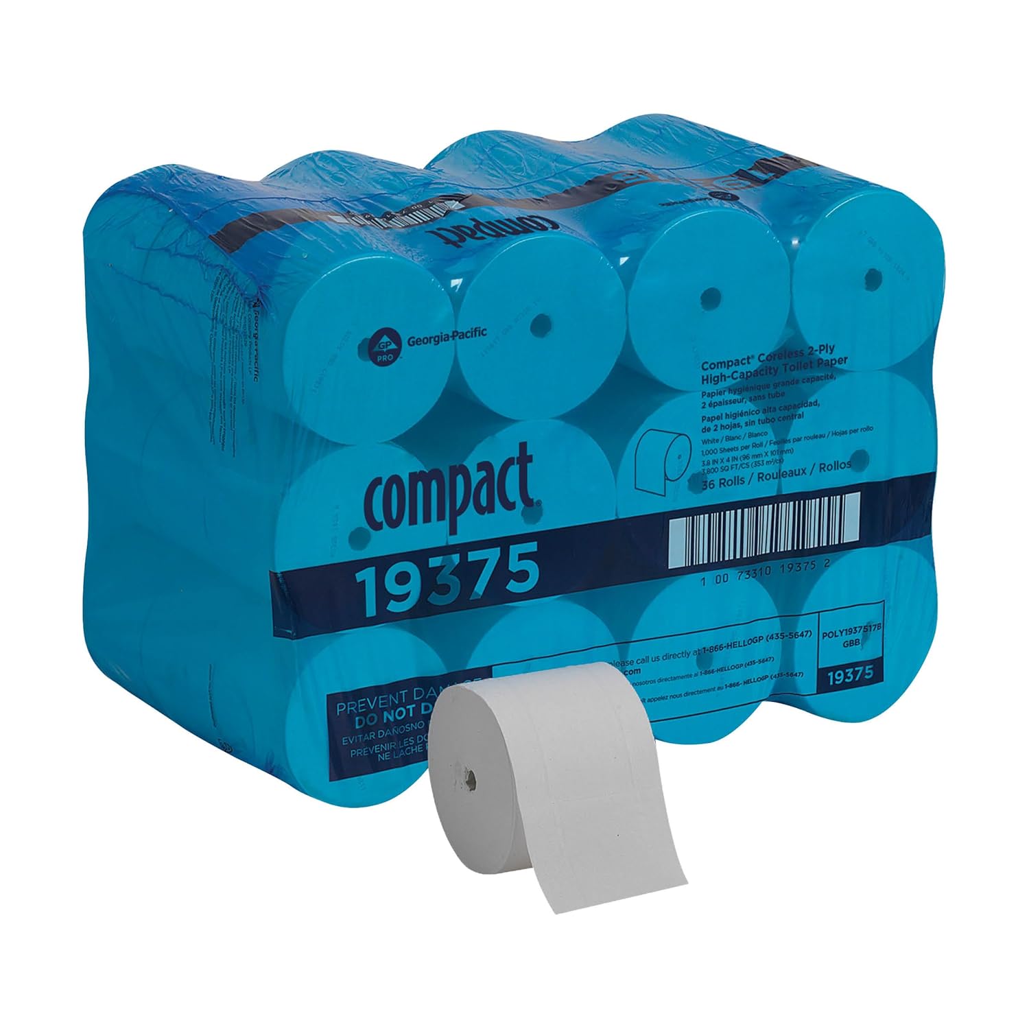 Georgia-Pacific Compact Coreless Recycled Toilet Paper 1,000 Sheets/roll