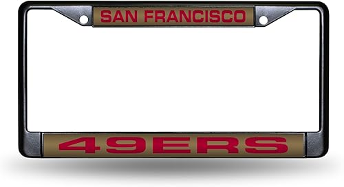 Miniatura 15 de Rico Industries NFL Unisex-Adult NFL Laser Cut Inlaid Standard Chrome License Plate Frame
