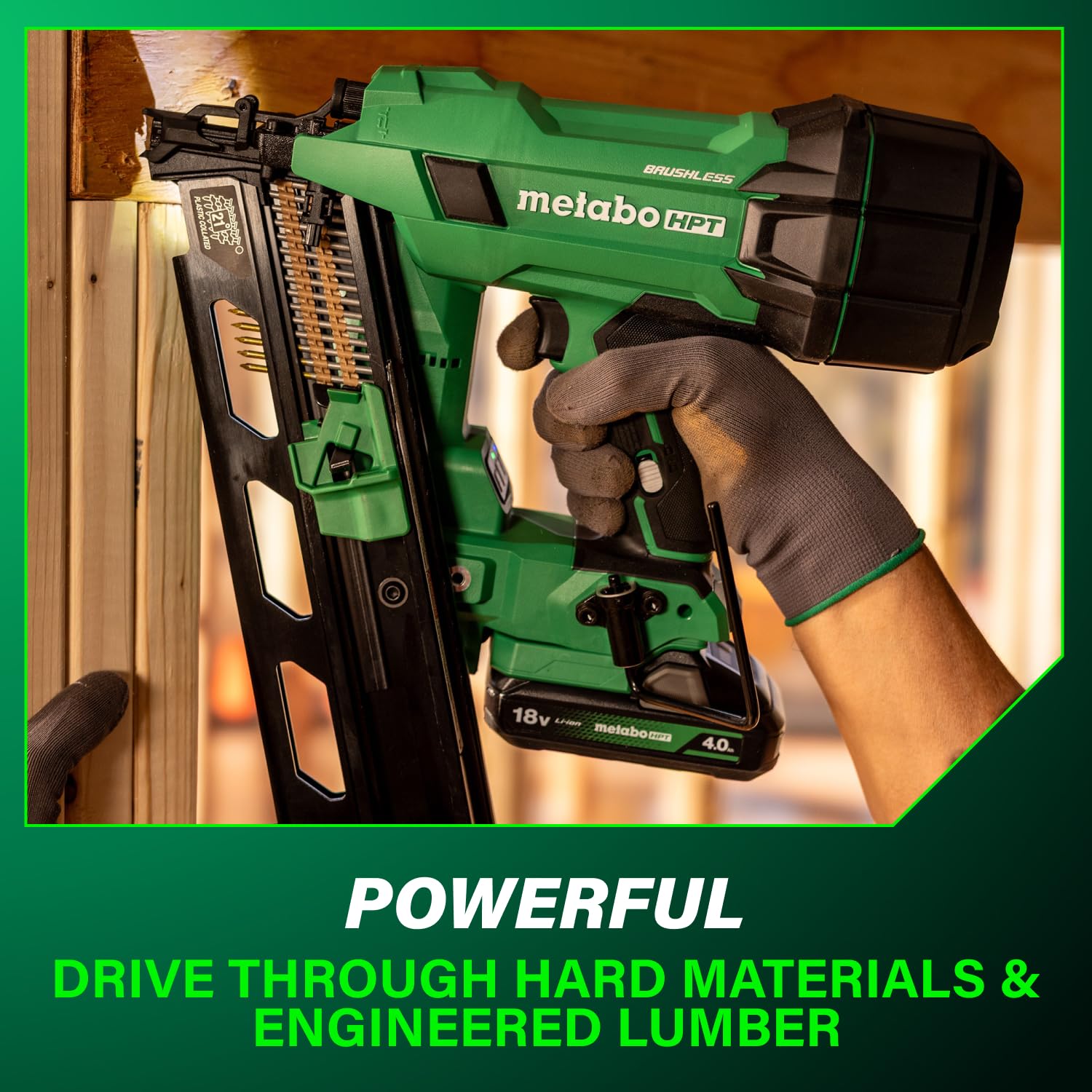 Amazon | Metabo HPT - コードレスフレーミングネイラー、18V - 4.0Ah 