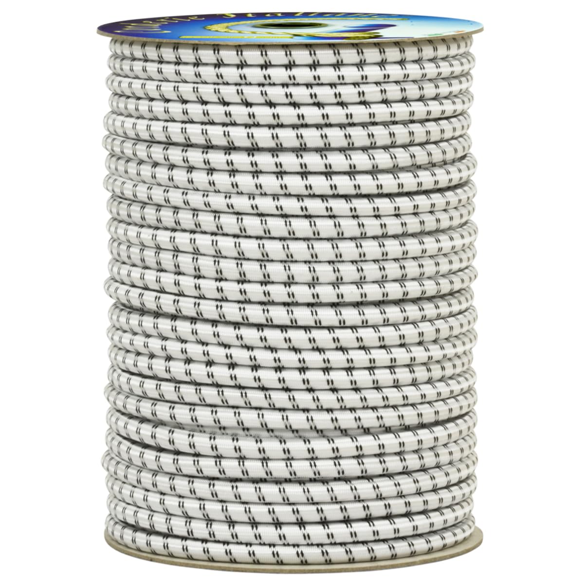 Corderie Italiane 006005087 Treccia elastica bianca 8 mm - 50 mt
