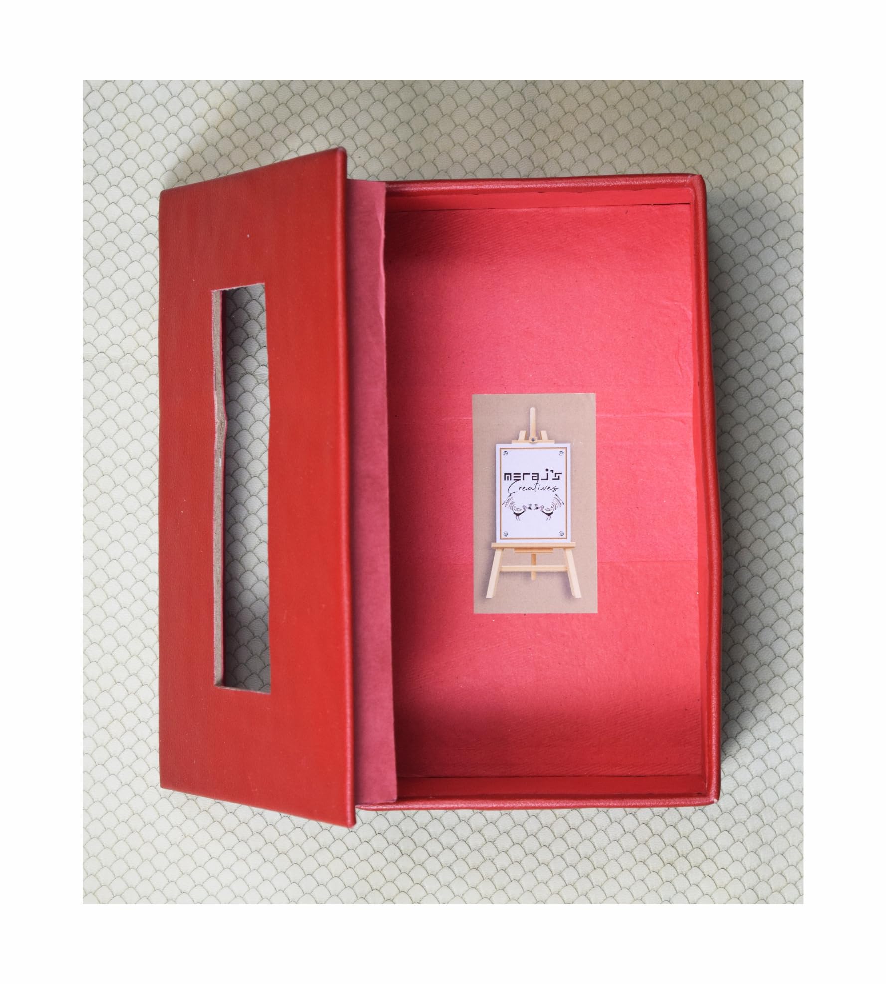 002 Red Paper Tissue Box Holder 4
