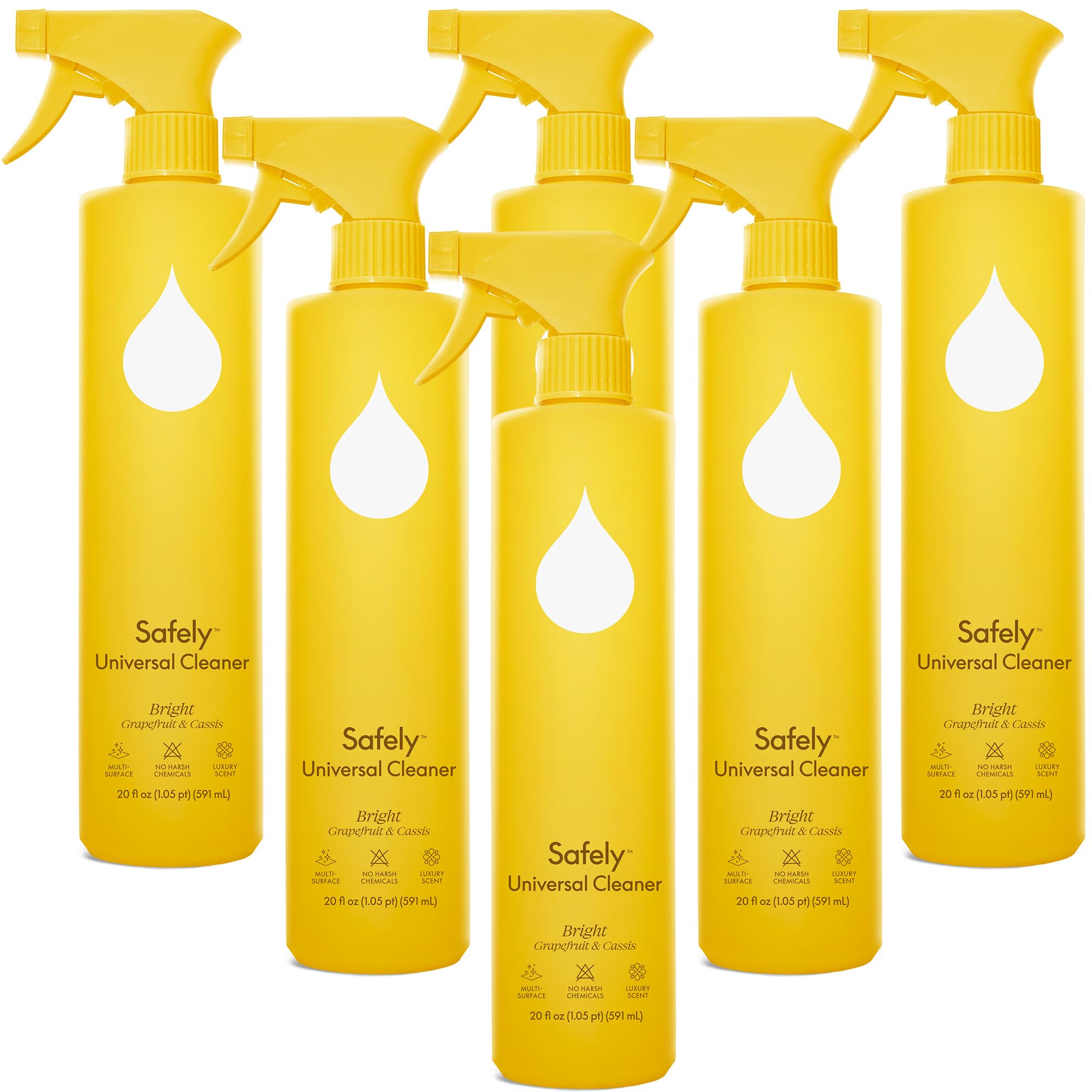 Safely Universal Cleaner–Plant-Based Multi-Purpose Spray with Sunrise Scent|Bleach-Free,Safe for Family & Pet|Tough on Messes,Gentle on Surfaces|All