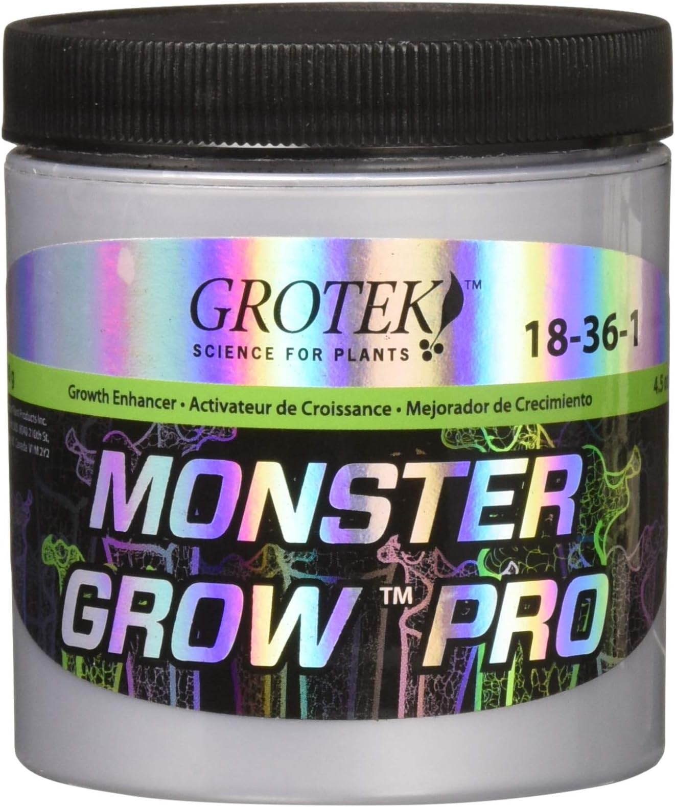GTMG6020 Monster Grow Hydroponic Nutrients, 130g, Black