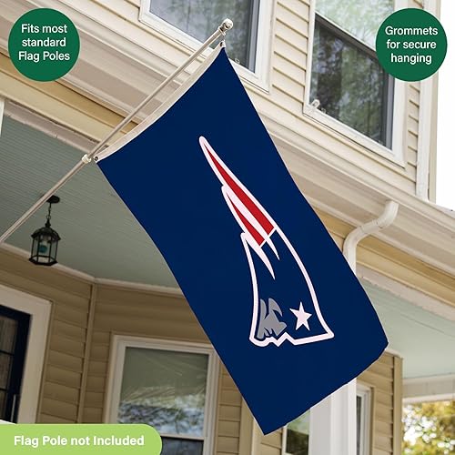 Miniatura 138 de NFL Dallas Cowboys - Bandera duradera de 3 x 5 para exteriores con ojales, bandera y pancarta resistentes para jardín al aire libre y patio, bandera