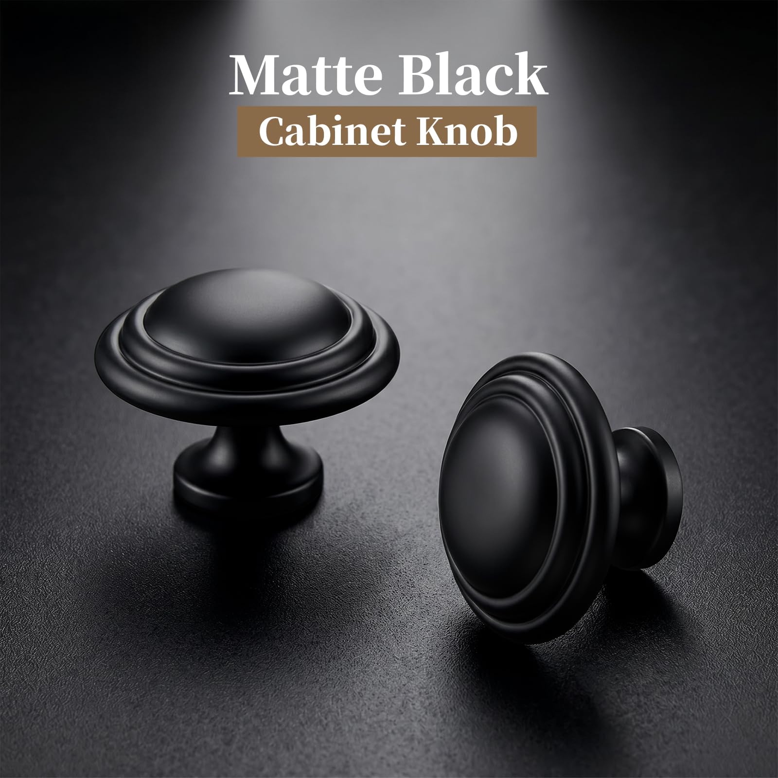 gobrico 1 – 1/3 "negro Vintage Ronda de armario de cocina para puerta de armario tirador cajón pomos