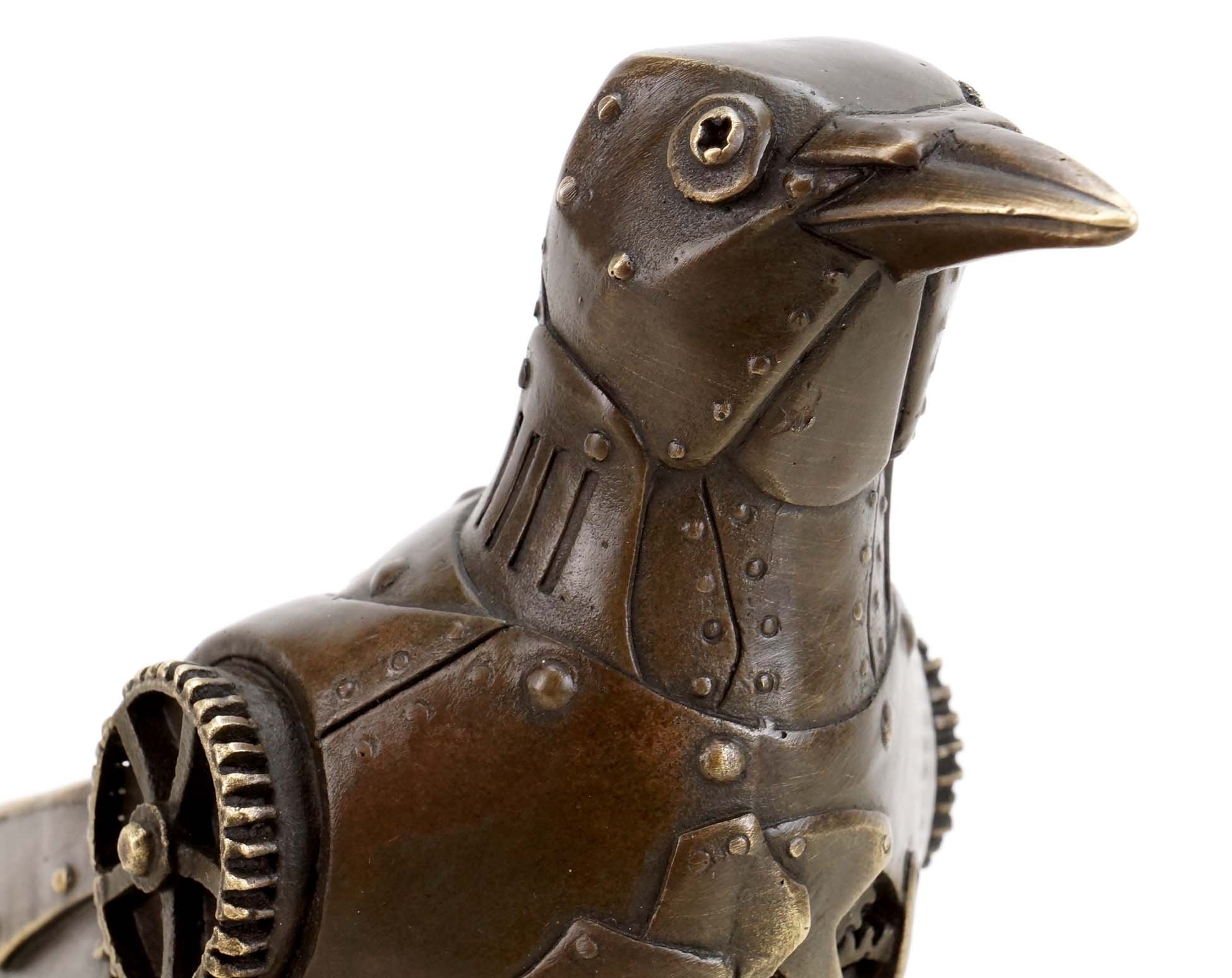 Moderne Kunst - Steam Punk Figur - Vogel Bronze - Moderne Kunst - Martin Klein - Abstrakte Vogel Skulptur - Tierfigur - Steam Punk Vogel - Vogelfigur - Skulpturen online kaufen