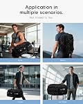 Tactical Gym Bag for Men with Shoe Compartment Travel Duffle Bag 3 in 1 Personal Item Carry on Backpack for Weekender Overnight Range Workout