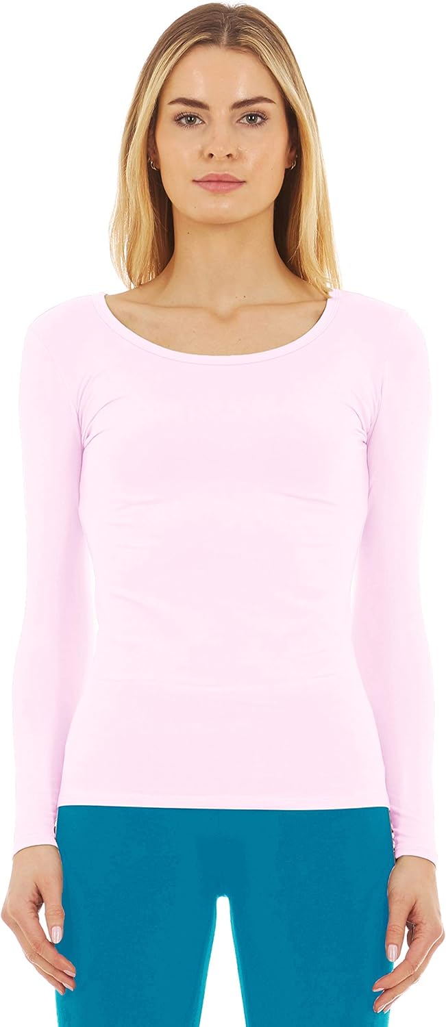 Thermajane Long Sleeve Thermal Shirts for Women Cold Weather, Womens Thermal Underwear Tops, Base Layer Women Thermal