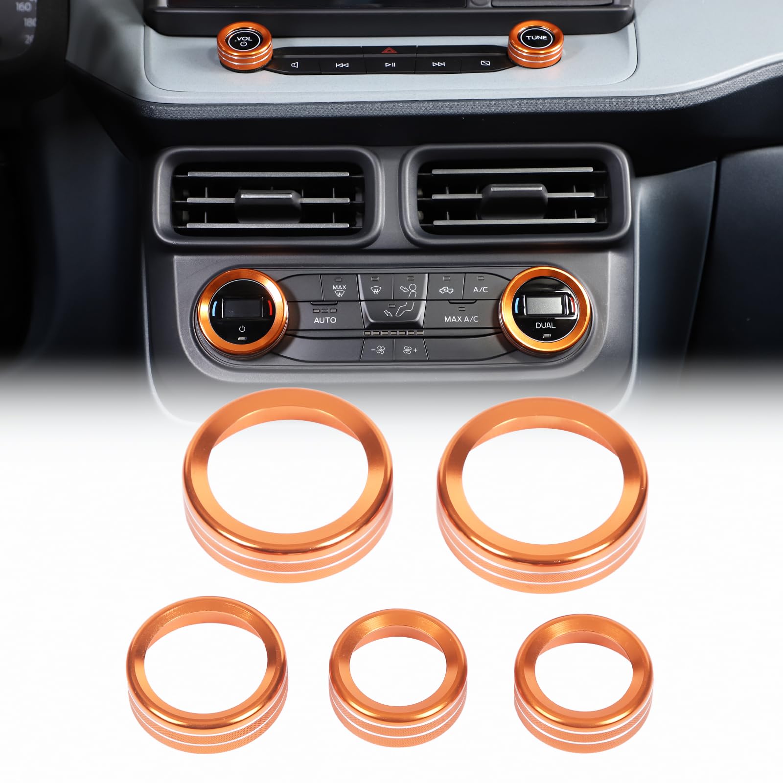 Tocatus Center Console Navigation GPS Radio Panel Trim Interior Accessories For 2014-2021 Jeep Grand Cherokee, ABS Carbon Fiber 1pc, Center & Floor Consoles - Canada - View #3