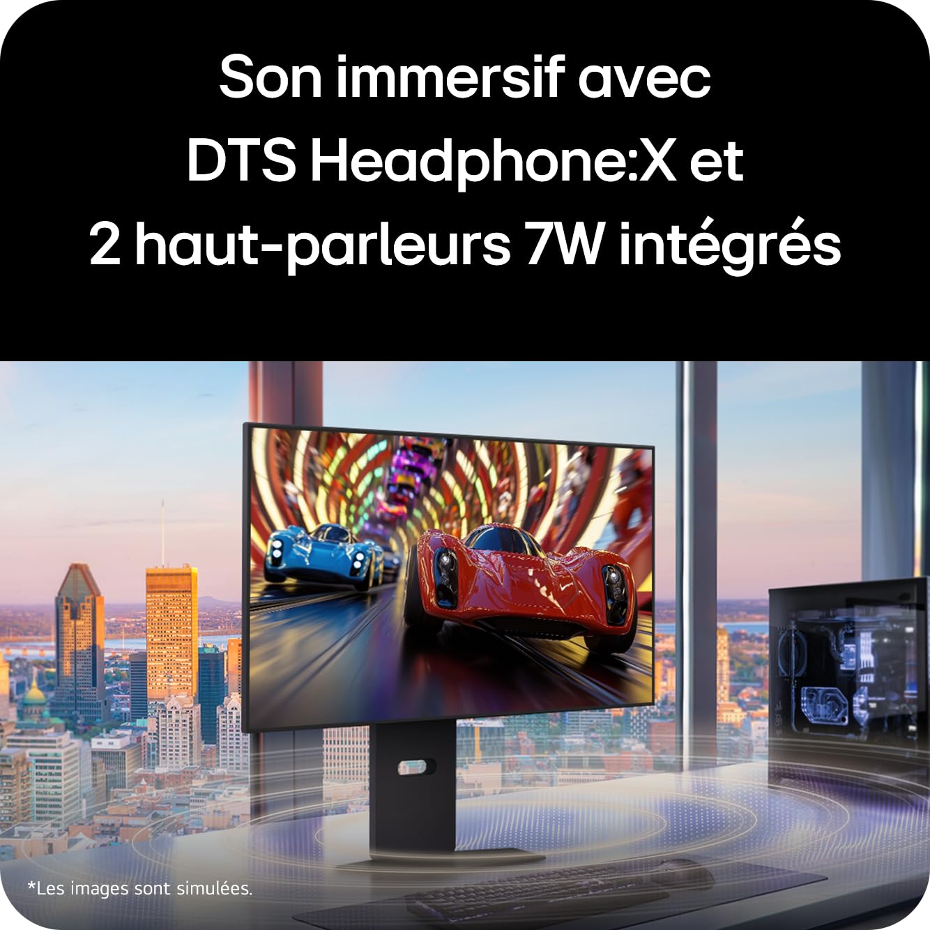 LG Ultragear™ 32GX870A-B.AEU Ecran PC Gaming 32" - Dalle OLED résolution 4K UHD (3840 x 2160), 0,03ms 240Hz, DisplayHDR™400 True Black, DCI-P3 98.5% (CIE1976), FreeSync Premium Pro, G-Sync Compatible