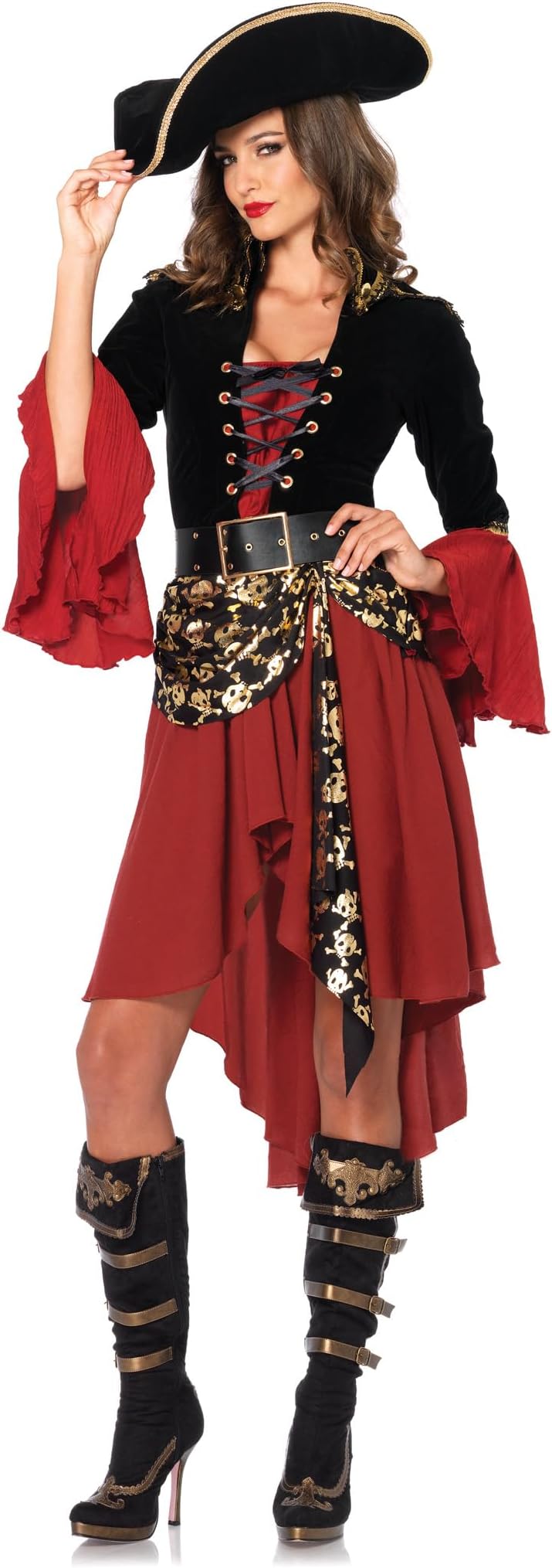 Leg Avenue womens Cruel Seas Pirate Captain Costume Adult Sized Costumes (pack of 1)