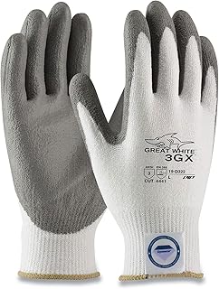 PIP Great White 3gx Seamless Knit Dyneema Diamond Blended Gloves, Small, White/Gray