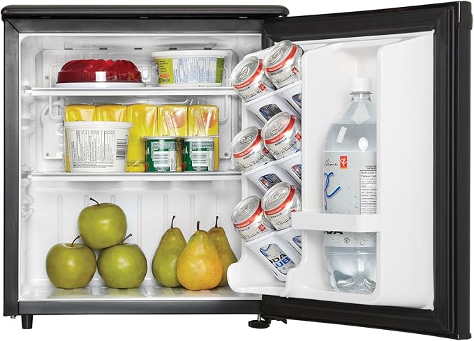 Danby Designer 1.7 cu. ft. Compact Refrigerator (DAR017A2BDD), Black on Fridge.com