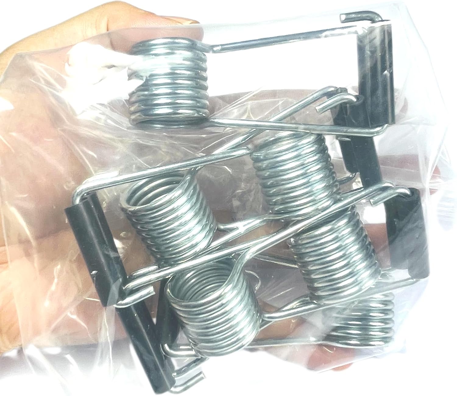 6pcs Spring Door Closer Self-Closing with Rubber Bumpers,Spring Hinge Door Closer,for Door Butt Hinge Pins.Automatic Door Springs to Close Door,Door Closers for Home