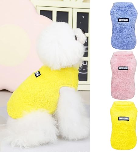 Lindos suéteres para perros pequeños, ropa Kawaii para perros pequeños, niñas y niños, ropa para cachorros, forro polar suave y cálido para
