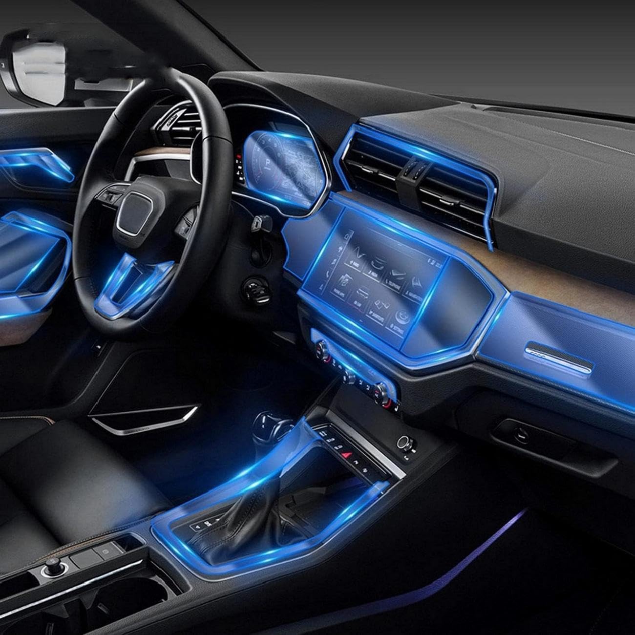 Film TPU pour console Audi Q3 protégez votre habitacle des clés et café