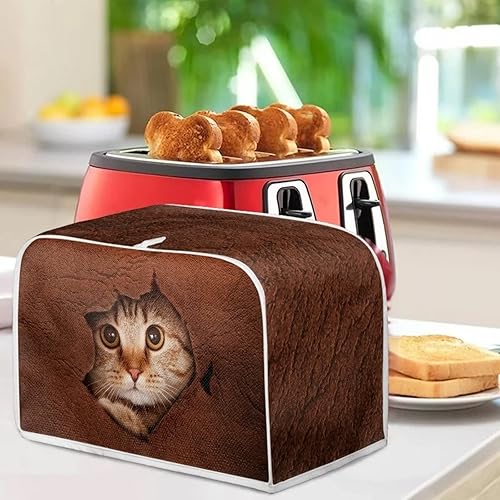 Miniatura 3 de Mumeson Lindas fundas 3D para tostadoras de gatos, para hacer pan, cubierta de protección para electrodomésticos, decoración de cocina, a prueba de