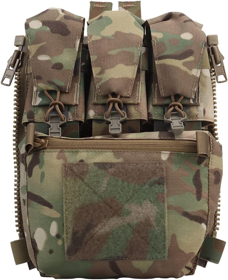 Tactical Zipon Panel Pouch with Magazine Pouch Expanding Pockets for