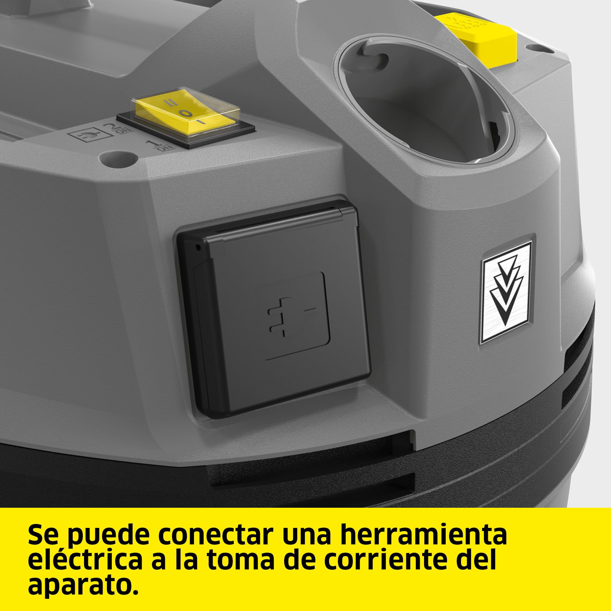 KÄRCHER Aspirador en seco y húmedo NT 22/1 Ap Te L, máx. 1300 W, depósito: 22 l, Tubo Flexible de aspiración: 1,9 m, Boquilla barredora de Suelos (300 mm), Boquilla para Ranuras, Toma del Equipo