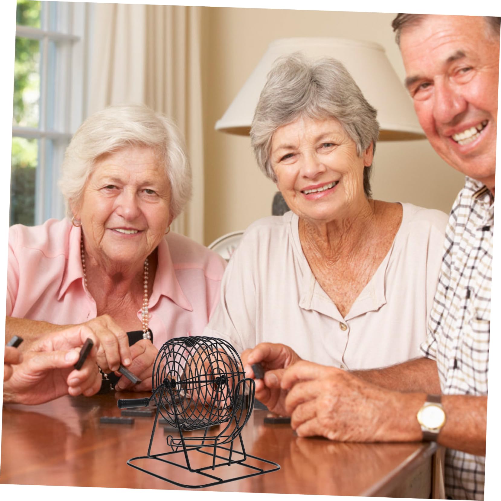 Alasum Máquina de Bingo Interactiva de Hierro Negro para Fiestas Temáticas y Bares, Juego de Mesa Duro Diversión Interactiva y Diseño Resistente
