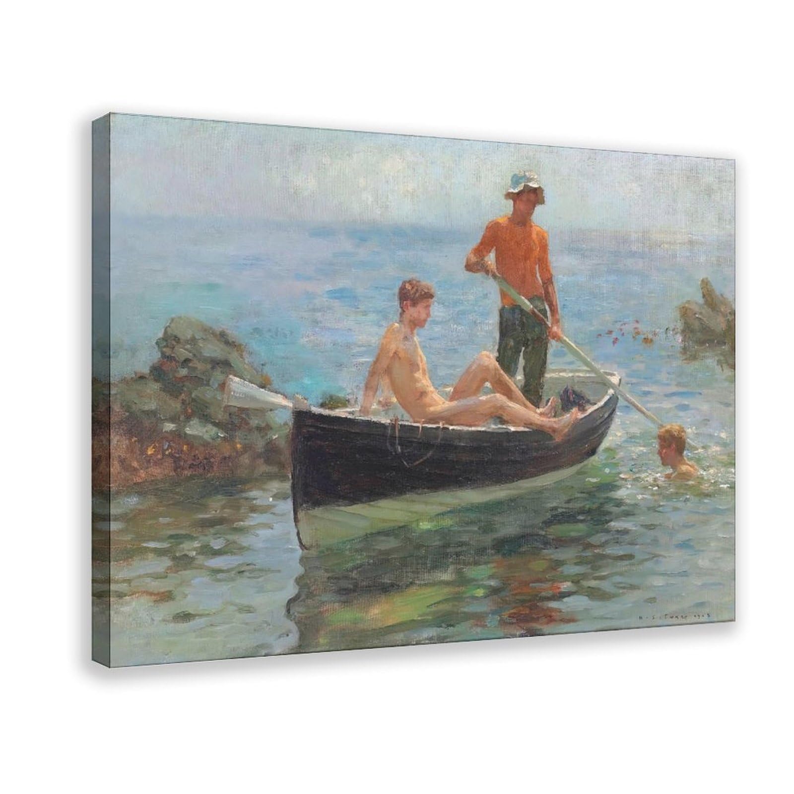 Impression sur toile Henry Scott Tuke idée cadeau décoration murale originale - 8