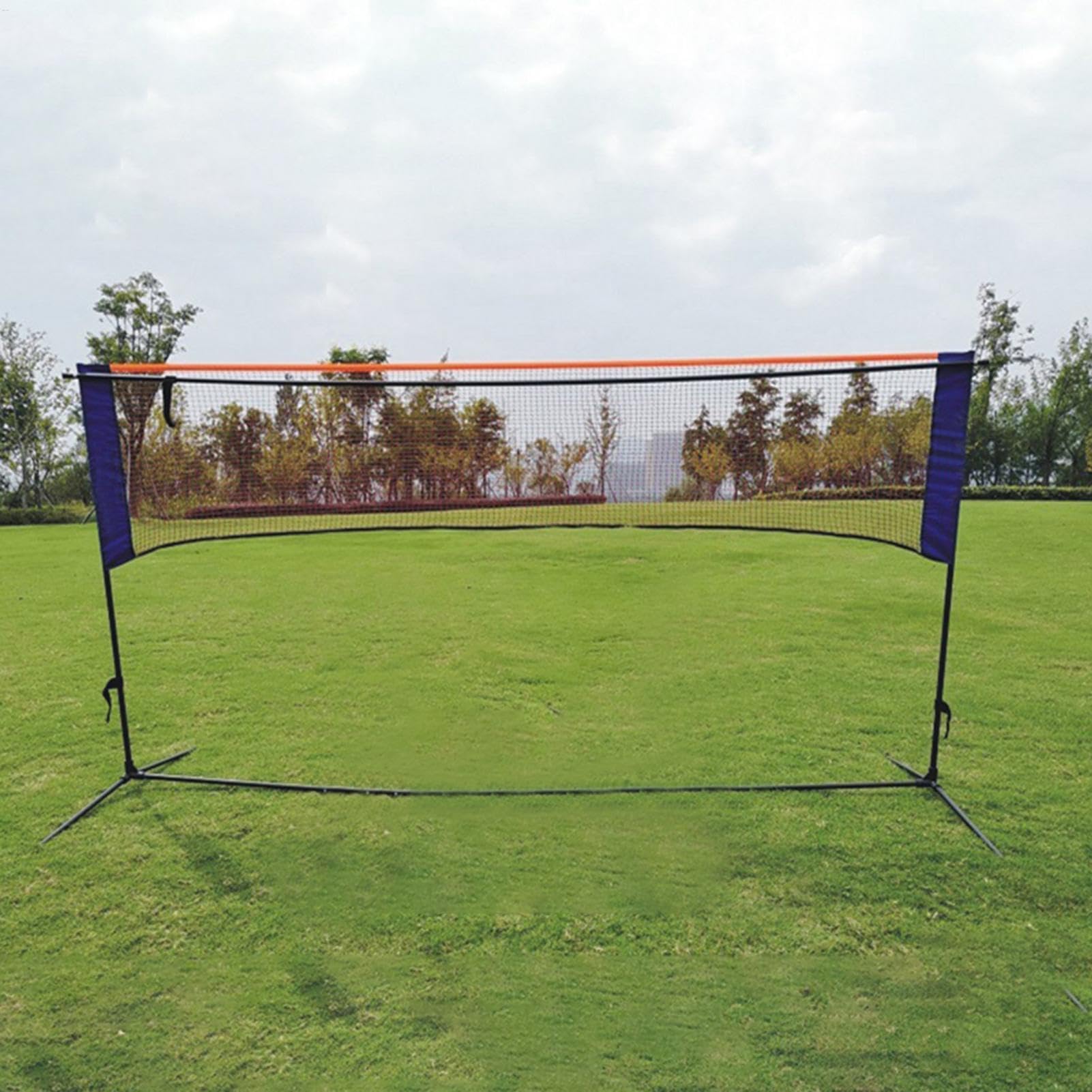 Set di Badminton Compatto - Badminton Esterno Leggero Attrezzature | Sportive Interni Versatili | Struttura Di Regolabile per Badminton, Attività Di in Famiglia Rete per