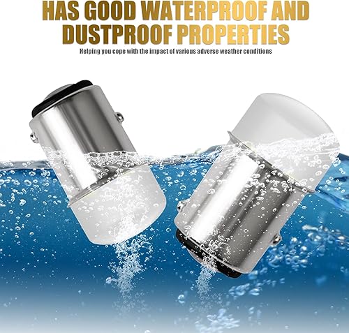 Miniatura 4 de 4 luces LED de freno 1157 para automóvil, 3014-9SMD de alto brillo de doble contacto, bombilla de repuesto de señal de giro de doble contacto, luz