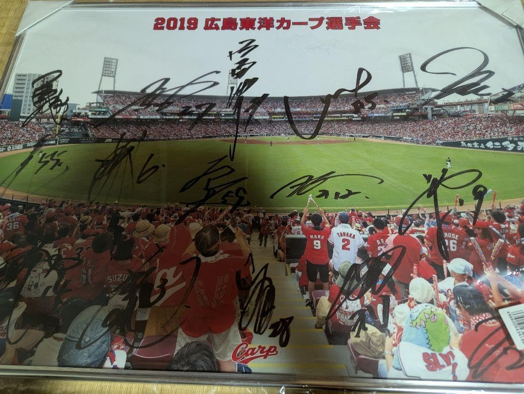 カープ選手会2019 直筆サインパネル 2019年広島カープ選手会直筆サイン