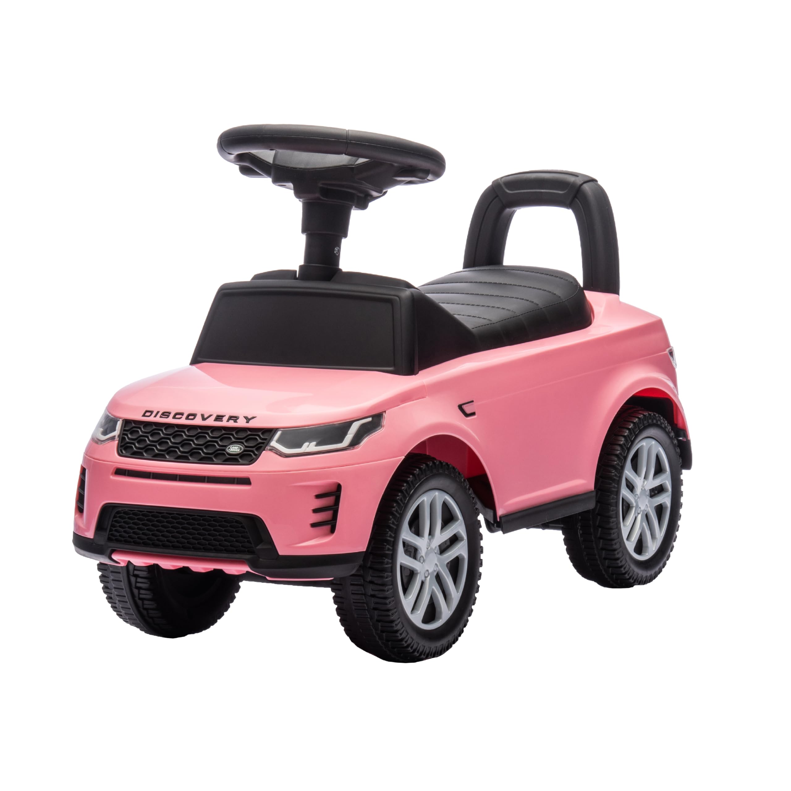 Baroni Toys Land Rover Ride-On Car for Kids Ages 1-4, LED Headlights, Realistic Sounds, Non-Slip Wheels, Storage Compartment, Anti-Tipping, 65.5 x 28 x 39 cm (Pink)
