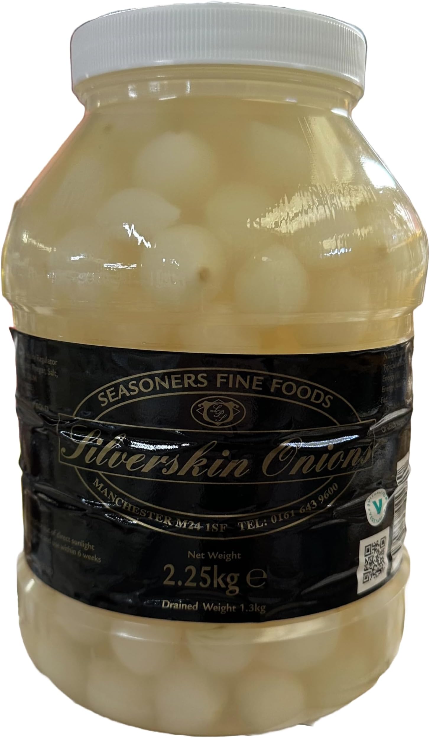 Seasoners - Pickled SILVERSKIN Onions - 2.25kg (drained weight 1.3kg)