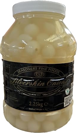 Seasoners - Pickled SILVERSKIN Onions - 2.25kg drained weight 1.3kg