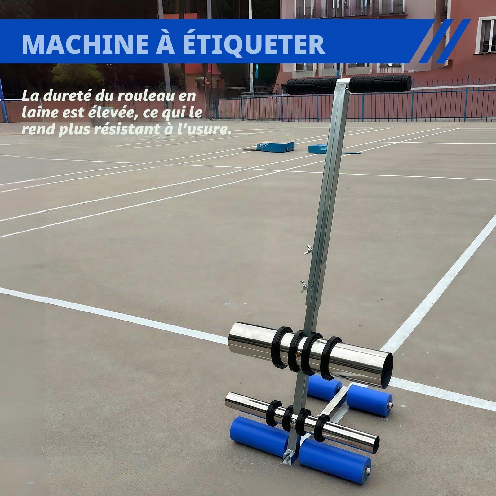 Machine de marquage de bande de sol, machine de marquage manuelle, applicateur de ruban adhésif de sol, applicateur de ruban adhésif Court Line Tapes, distributeur pour marquage de sol