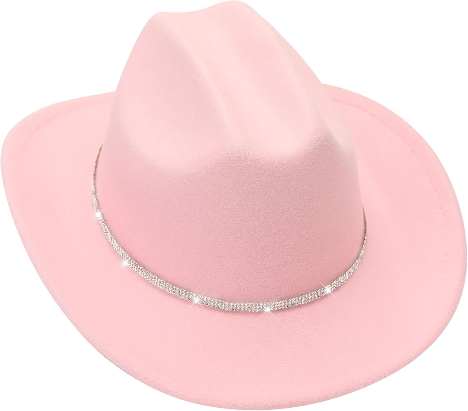 Kids Cowboy Hat for Girls Boys Western Cowgirl Hat for Kid with Buckle Belt Unisex Wide Brim Fedora Hat