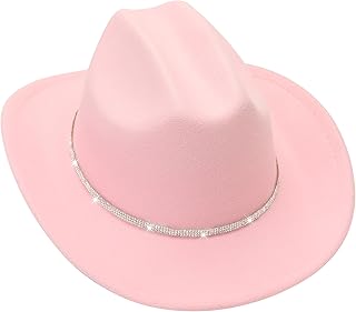 Kids Cowboy Hat for Girls Boys Western Cowgirl Hat for Kid with Buckle Belt