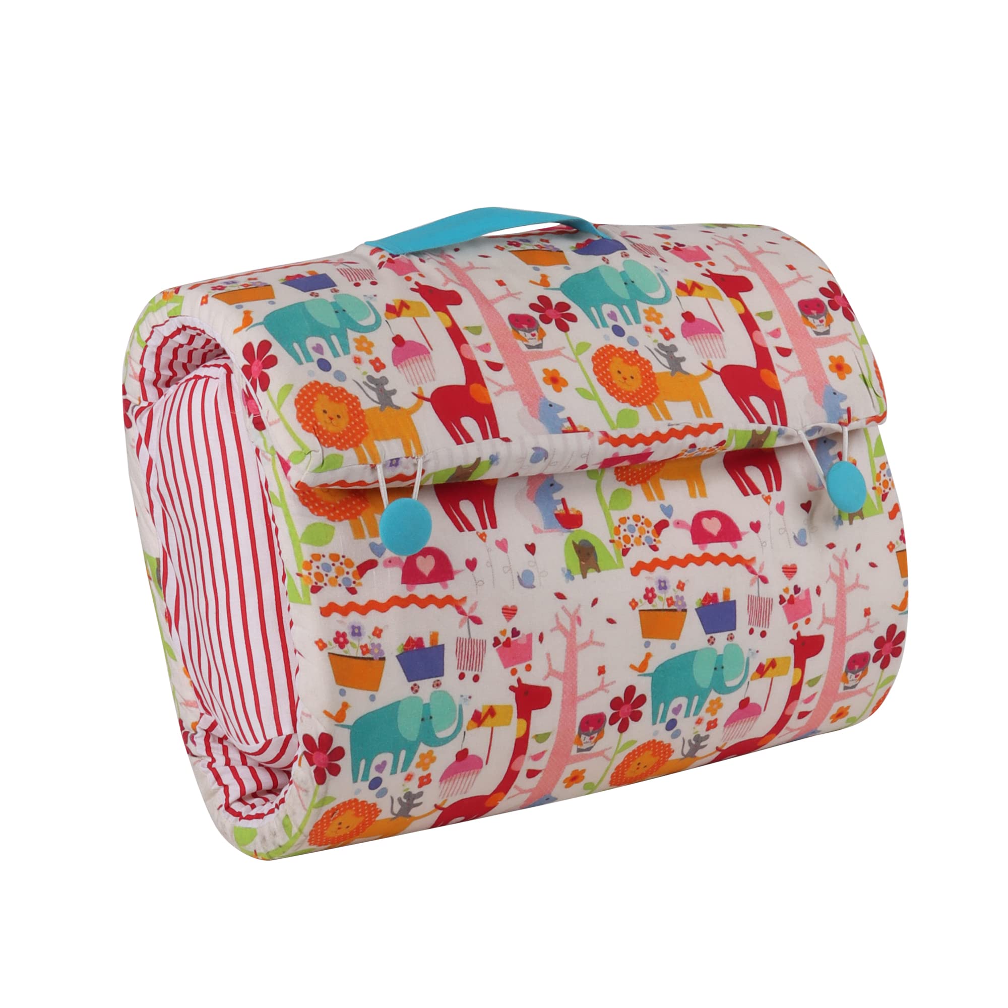 Oscar Home Baby Bed/Bedding Set/Bed in a Bag, Travel time Bed, Foldable, Sleeping Bag for Babies and Toddlers Design Giraffe-image-27