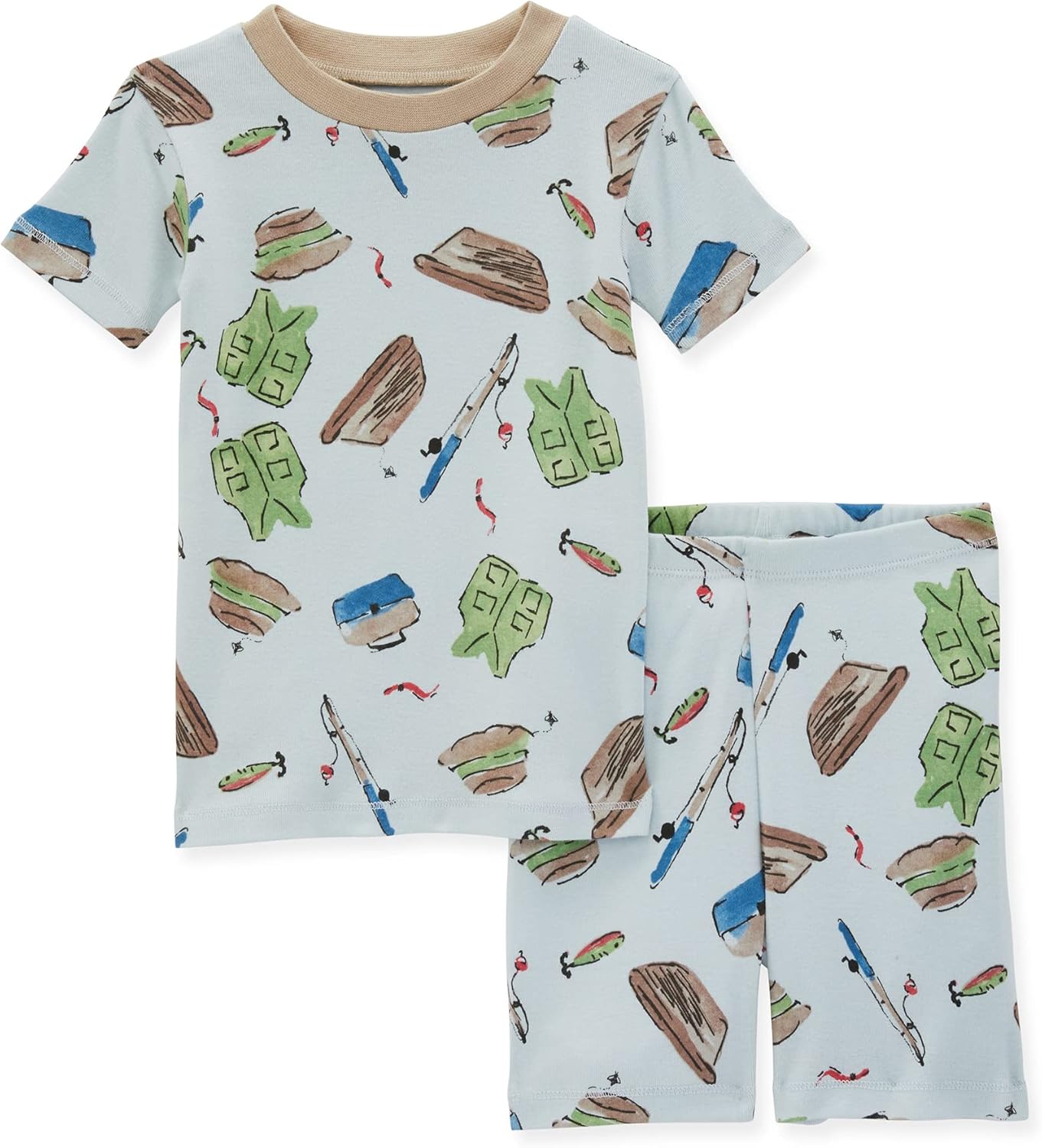 Burt's Bees Baby Baby Boys' Pajamas, Tee and Pant 2Piece