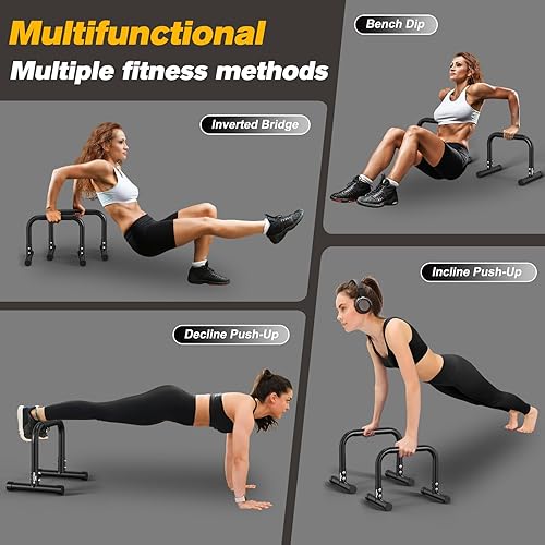 Miniatura 7 de RELIFE REBUILD YOUR LIFE Estación de inmersión funcional, soportes resistentes para fondos, barra de inmersión, estación estabilizadora de barra de