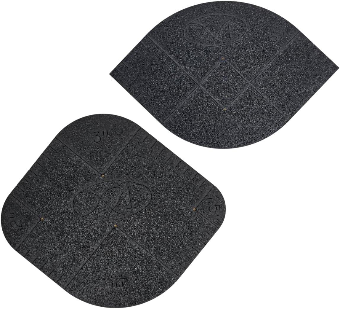 Martelli - Curve Up Template Set for Sewing and Quilting - Curved Corner Cutter Design Quilt Ruler - Sewing Tool for Rounding Quilt Corners for Quilters and Crafters