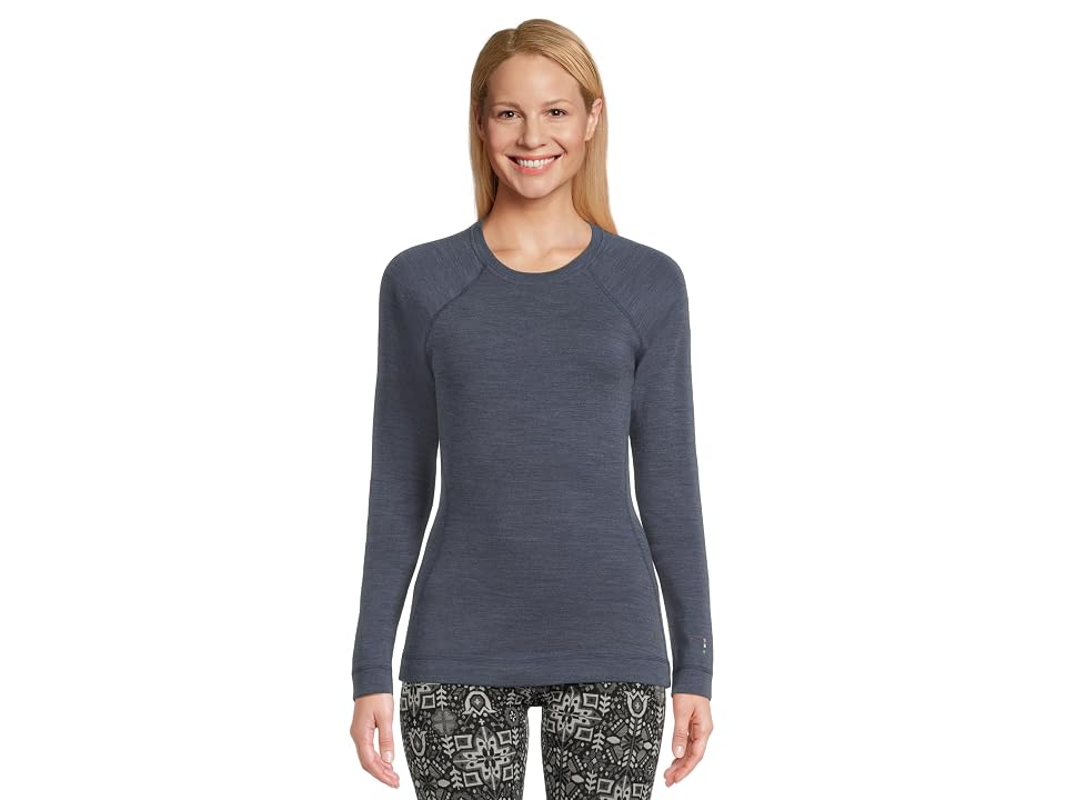 Smartwool Merino 250 Base Layer Crew Women's Clothing Nightfall Blue Heather : XL
