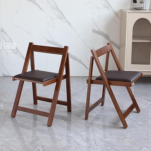 Miniatura 2 de Sillas de comedor plegables con asiento acolchado, sillas ligeras para fiestas, paquete de 2 sillas plegables para cenas, fiestas, bodas, eventos de