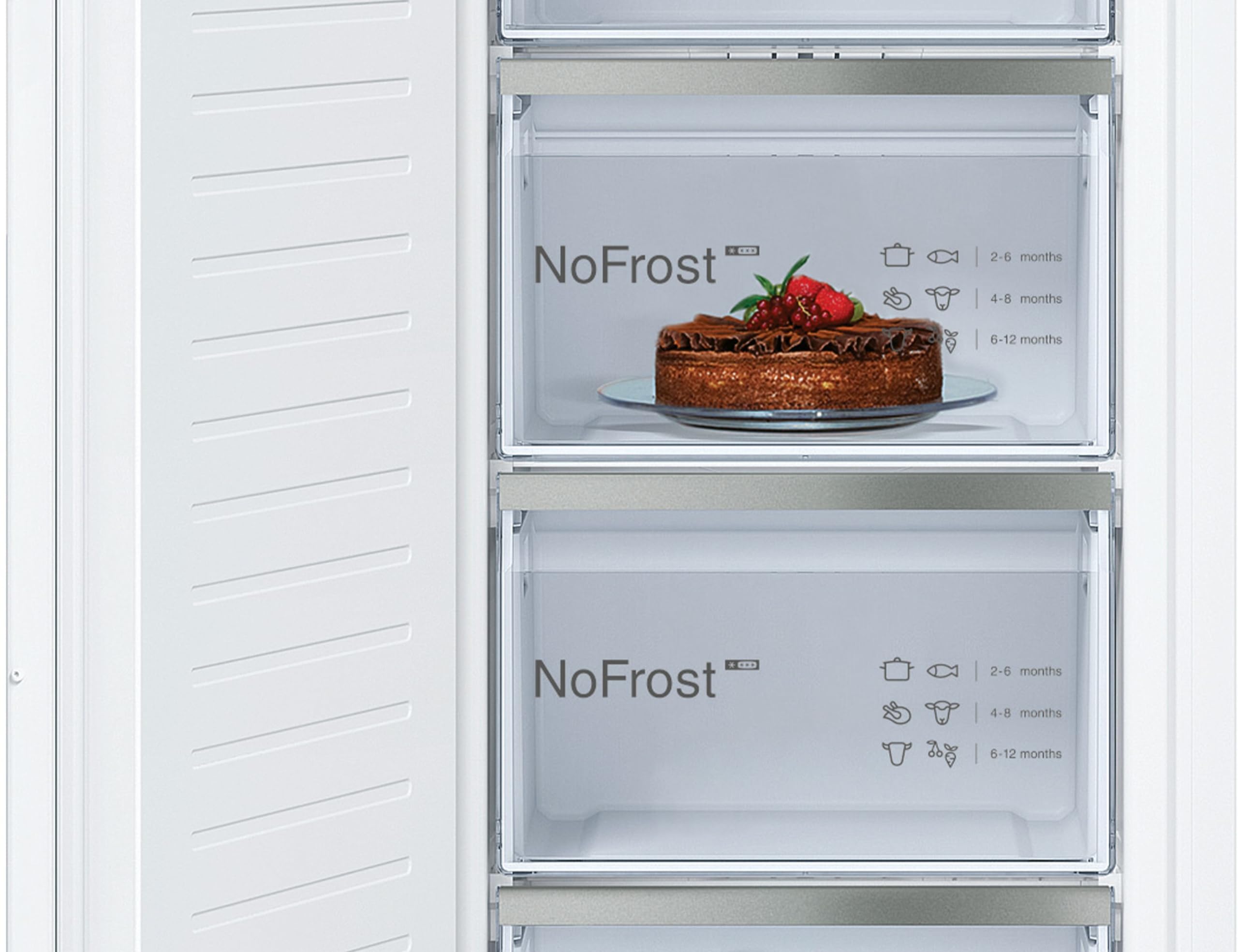 NEFF, GI7813CE0, congelatore da incasso completamente integrato, 177,5 x 56 cm, capacità totale: 212 l, N 70