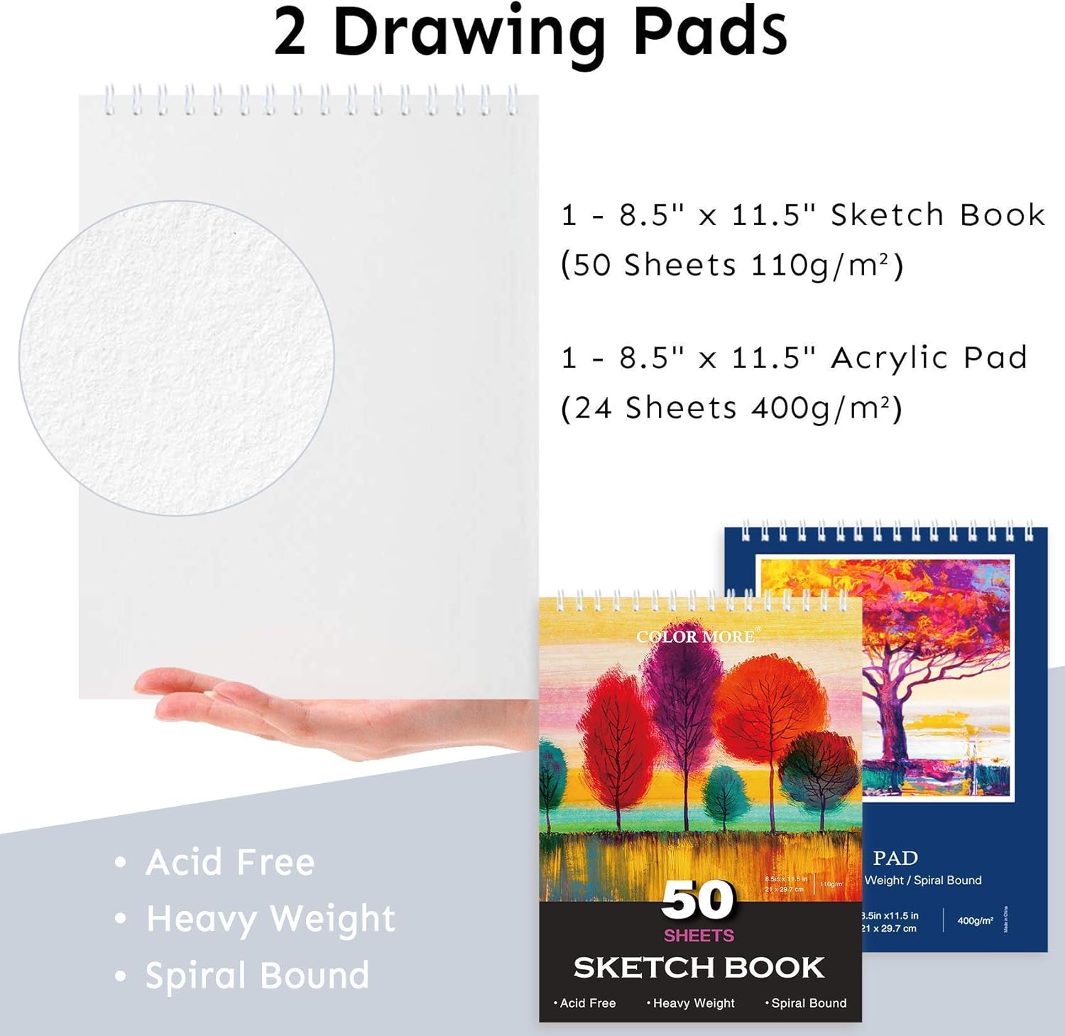 Paint Set,85 Piece Deluxe Wooden Art Set Crafts Drawing Painting Kit with Easel and 2 Drawing Pads, Creative Gift Box for Teens Adults Artist Beginners,Art Kit,Art Supplies