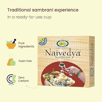 ZOZO Sambrani Dhoop Cups for Pooja (48 pcs) | Havan Cups for Pooja, Home & Festivals | Natural Guggal Dhoop Original | Dhoop Cones | Pack of 4 (12 Cups/Pack + 1 Burner Plate/Pack)